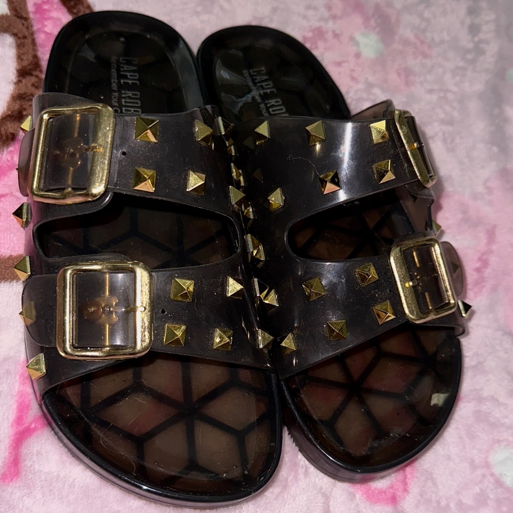 Jelly Sandals ⚡️🖤